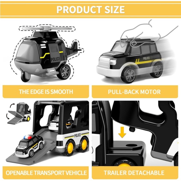 Doloowee Police Truck Toys set..(NWT) - Picture 5 of 6